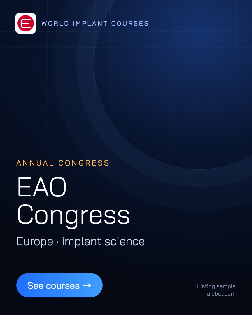 World implant course: EAO