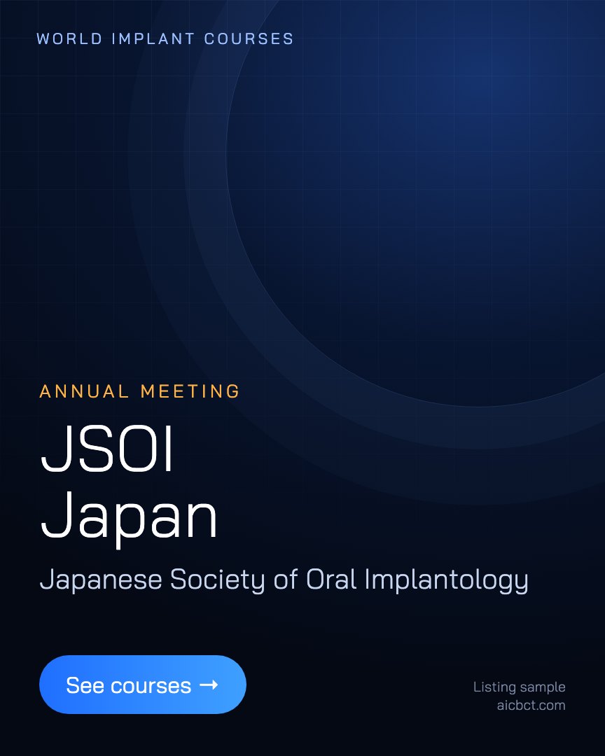 World implant course: JSOI