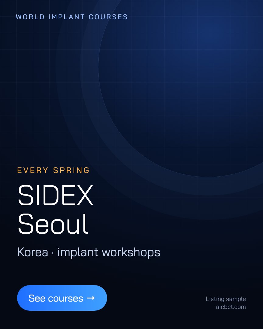World implant course: SIDEX