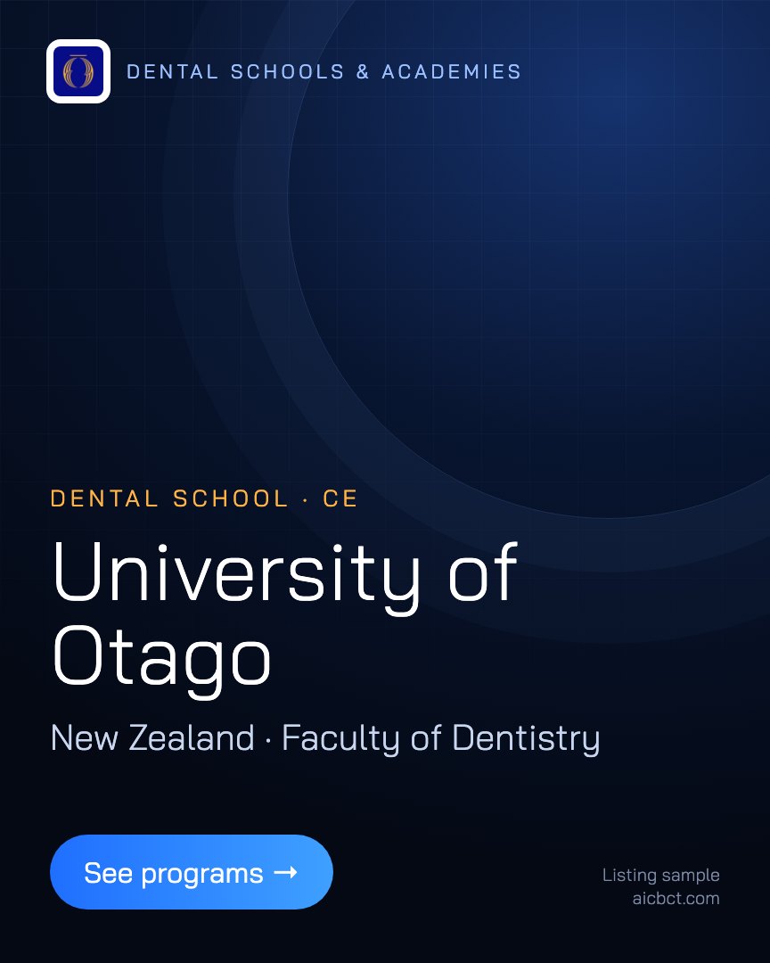 Dental school: otago