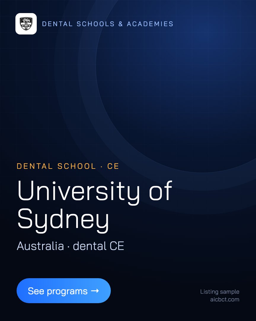 Dental school: sydney