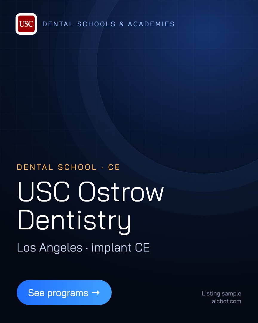 Dental school: usc