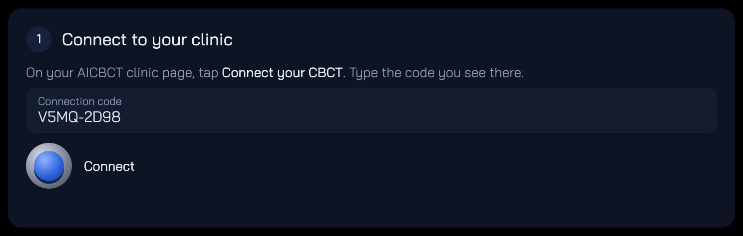 The Bridge setup page, step 1